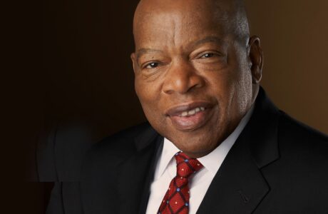 The leader and activists John Lewis
